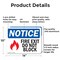 Signmission Exit Sign, Aluminum, 14 in W, 10 in H, Fire Exit Do Not Block OS-2PACK-NS-A-1014-L-12586 - alternate 5